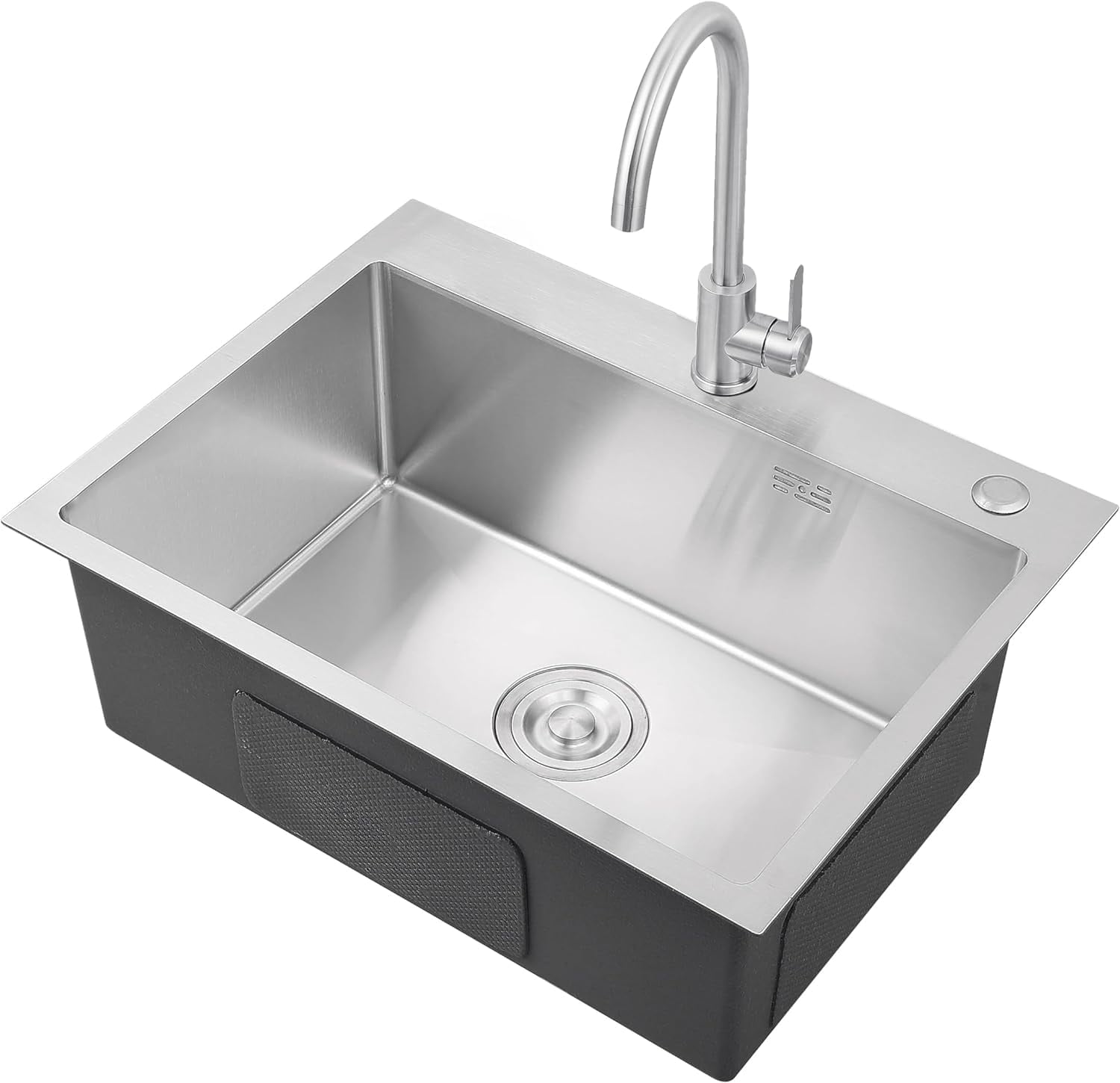 Gvode Undermount Sink Stainless Steel Single Bowl Sinks for Kitchen Home, 24" x 18"