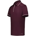 thumbnail image 1 of Holloway 222518.380.XL Performance Polo T-Shirt, Maroon & White - Extra Large, 1 of 1