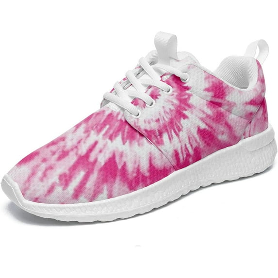 Coolcustomize Colorful Tie Dye Shoes for Women/Men Non Slip Walking Shoes Comfortable Lightweight Casual Athletic Sneaker