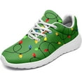 thumbnail image 1 of Coolcustomize Custom Christmas Walking Sneakers, Snowman Design, Comfortable Lightweight Running Shoes, Festive Holiday Footwear for Women, 1 of 6