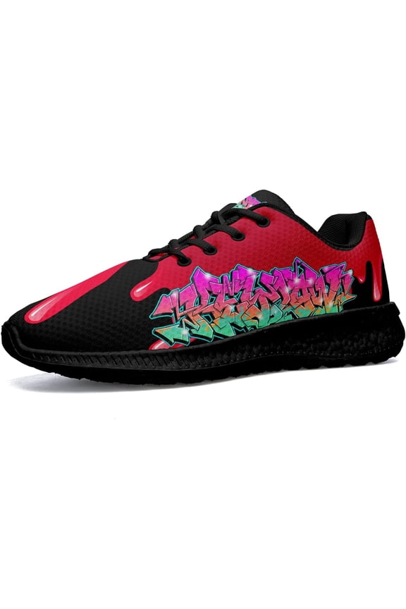 Custom Chunky Sneakers for Women, Colorful Painting Dad Shoes Lightweight Running Cute Sneakers Comfort Casual Fashion Athletic Shoes for Personality Girl