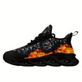 thumbnail image 1 of Coolcustomize Fire & Skull Design Athletic Sneakers for Men and Women, Punk Street Style with Color Print, Lightweight Sporty Shoes for Running, Gym, Casual & Casual Attire, Perfect for Urban Fashion, 1 of 5
