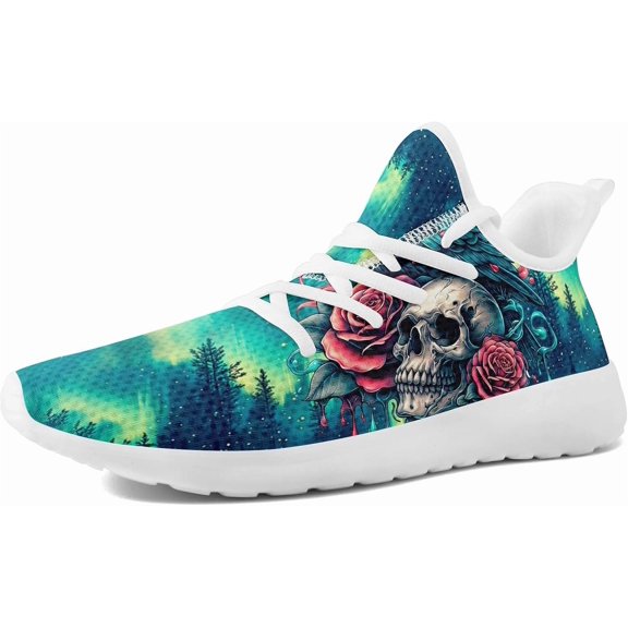 Coolcustomize Men's Dragon Sneakers – Lightweight Running Shoes Punk Rock Streetwear Sneaker Breathable Athletic Gym Casual Walking Shoes