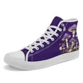 thumbnail image 1 of Coolcustomize Men's Gothic Punk Mushroom & Fungi Graphic High-Top Sneakers - Lightweight Lace-Up Boots with Black/Purple Mushroom Print, Womens Casual Shoes, PLUS SIZE Styleand Urban Outfits, 1 of 10