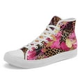 thumbnail image 1 of Coolcustomize Men's Plus Size Leopard Print High-Top Sneakers | Wild Jungle Design, Trendy Street Style, Couple Shoes, Lightweight, Breathable, All-Season Fabric Upper, Rubber Sole Casual Shoes, 1 of 8