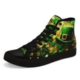 thumbnail image 1 of Coolcustomize Men's St. Patrick'S Day High-Top Sneakers - Vibrant Four Leaf Clover & Beer Mug Design, Comfortable Canvas, Durable Lace-Up Casual Shoes for Streetwear & Daily Wear| Vibrant Shoe Design, 1 of 10