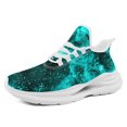 thumbnail image 1 of Coolcustomize Men's Teal & Cosmic Galaxy Sneakers with -Absorbing Midsole Suspension, Lightweight Breathable Sneakers Suitable for Casual Wear, Running, Womens Street Style Trainer (Teal Space Print), 1 of 9
