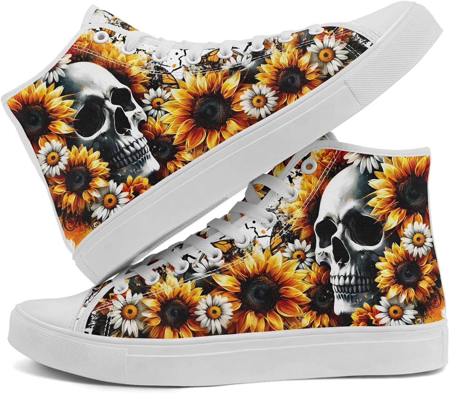 OVERSIZED SNEAKERS IN WHITE CALFSKIN MYTHIC PRINT