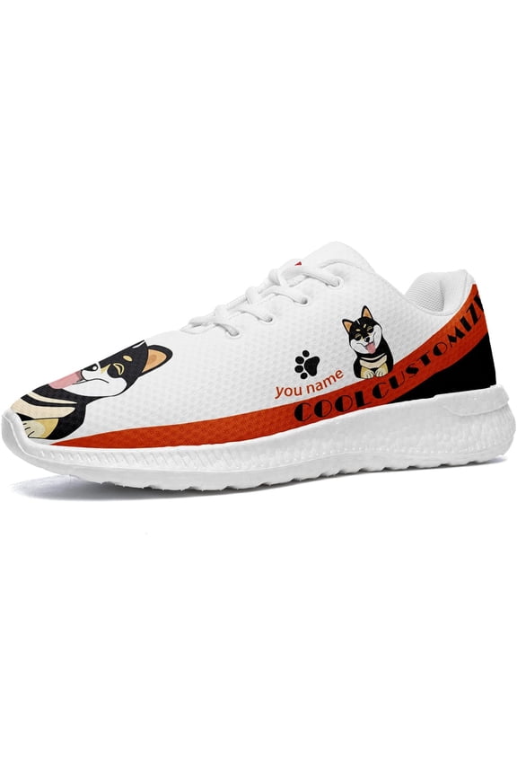 Women's Custom Sneakers, Dog Printed Dad Shoes Lightweight Running Shoes Comfortable Casual Fashion Athletic Sneaker for Women Girl