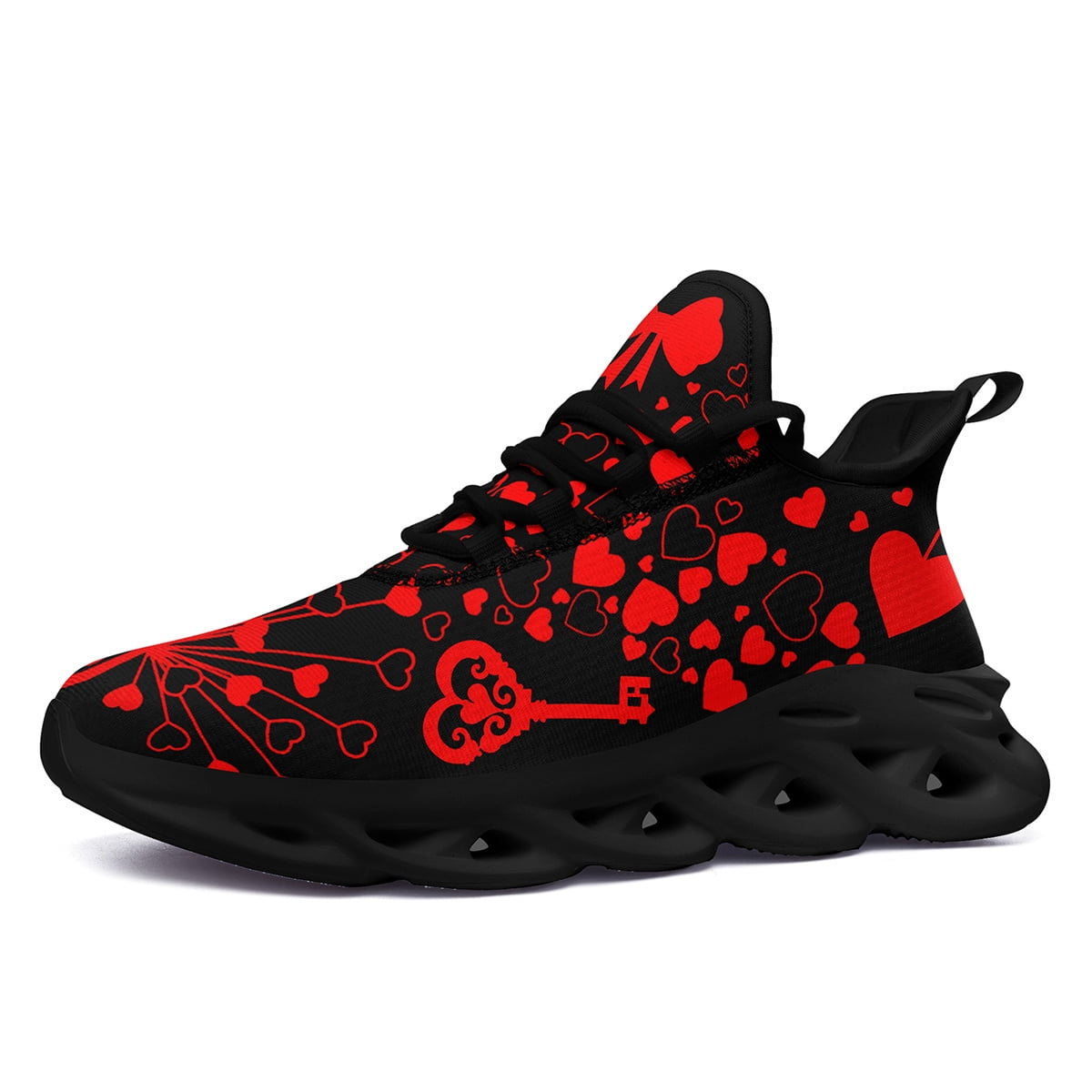 Coolcustomize Women s Red Heart Love Sneakers Comfortable Walking Coolcustomize Women s Red Heart Love Sneakers Comfortable Walking
