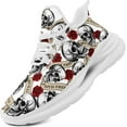 thumbnail image 1 of Coolcustomize Women's Skull & Rose Running Shoes Trendy Floral Sneakers with Cool Design Comfort Breathable Mens Athletic Gym Walking Shoes, 1 of 7