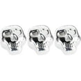 thumbnail image 1 of Cooler 3 Pcs Stainless Steel Ice Cubes Skull Shape Whiskey Stones Drinks Freezer Chilling Rocks for Beer Wine Pub Bar Accessories Metal Coolers, 1 of 5