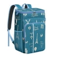 thumbnail image 1 of Cooler Backpack 26 Cans Eiffel Tower Lightweight Insulated Backpack Cooler Leak Proof Travel Camping Lunch Backpack Outdoor Cutlery Backpack for Men Women, 1 of 6