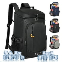 Cshidworld Cooler Backpack - 40 Cans Insulated Leak Proof Backpack Cooler Portable Picnic Camping Beach Hiking BBQ Cooler Bag for Men and Women, Black
