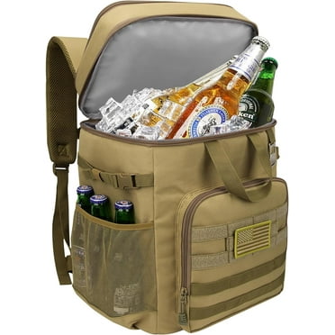 Cooler Backpack 45/55 Cans Insulated Leak Proof Tactical Backpack,2 Insulated Comaprtments Thermal Bag,Large Lunch Outdoor Backpack for Picnic, Beach, Work,Trip