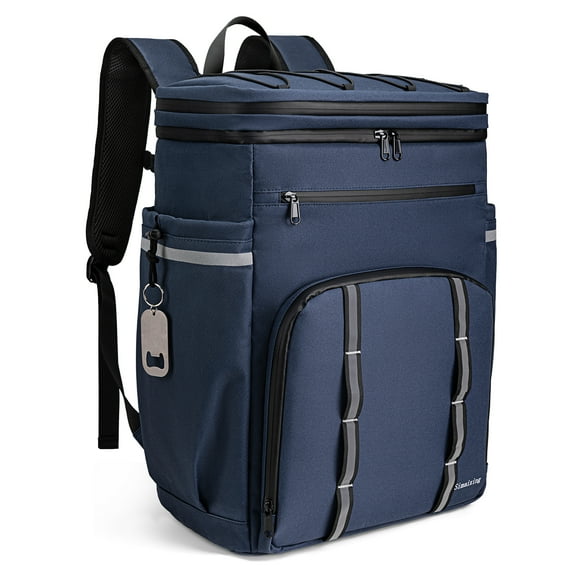 Cooler Backpack, 45 Can Soft Insulated Backpack for Camping, Beach, Hiking & Shopping waterproof Lunch Bag for Men and Women,Blue