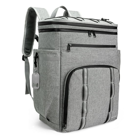 Cooler Backpack, 45 Can Soft Insulated Backpack for Camping, Beach, Hiking & Shopping waterproof Lunch Bag for Men and Women,Gray