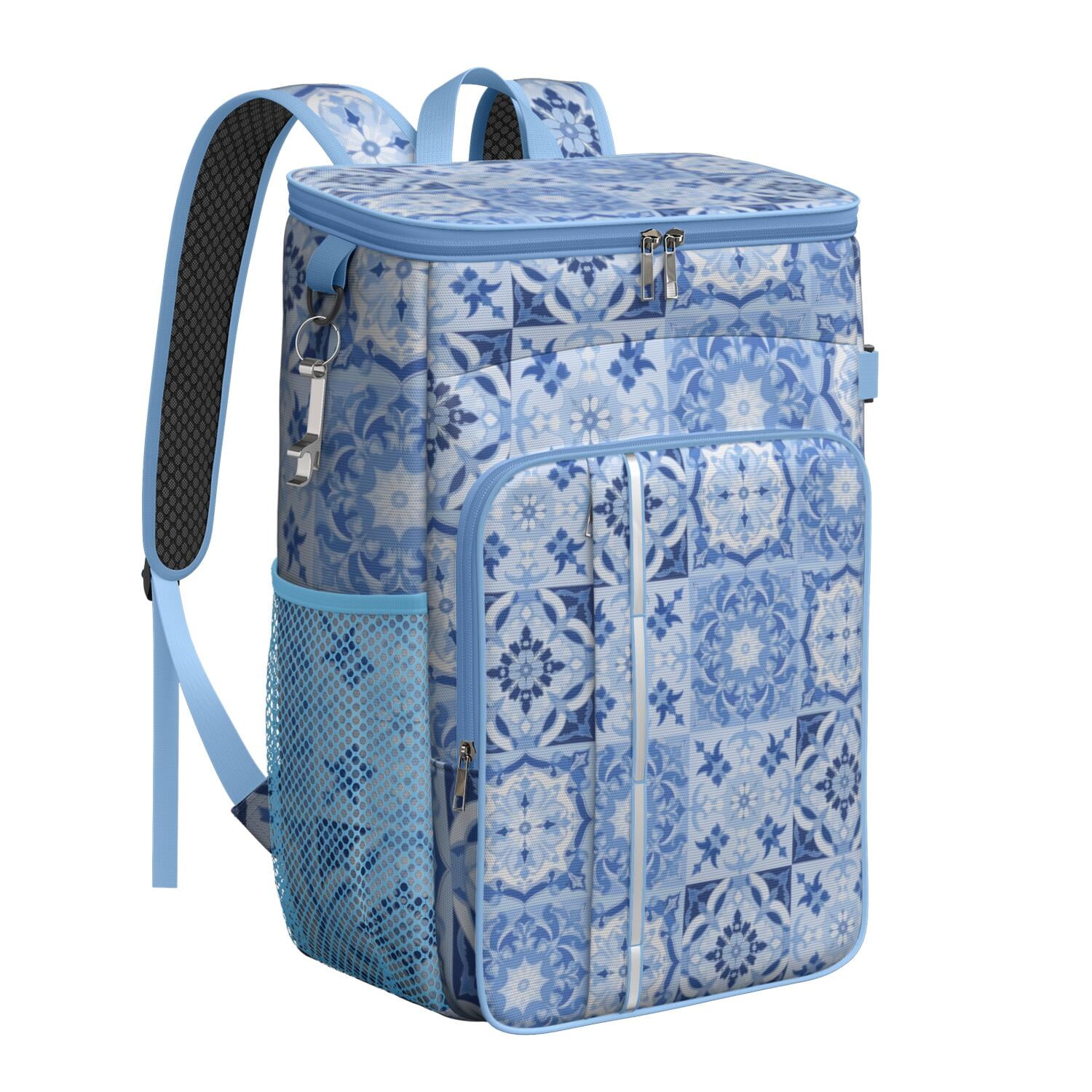 Cooler Backpack Cans Bohemian Tribal Lightweight Insulated Backpack Cooler Leak Proof Travel Camping Lunch Backpack Outdoor Cutlery Backpack for Anglers Family Travelers