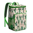 thumbnail image 1 of Cooler Backpack Cans Cactus Drink Beverage Beer Bag Cooler Leak Proof Travel Camping Lunch Backpack Office Lunch Storage for Camping Hiking, 1 of 6