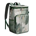 thumbnail image 1 of Cooler Backpack Insulated Backpack Cooler for Men & Women,marble Modern Geometric Flowers Abstract Drink Beverage Beer Bag Cooler for Road Trips, 1 of 6