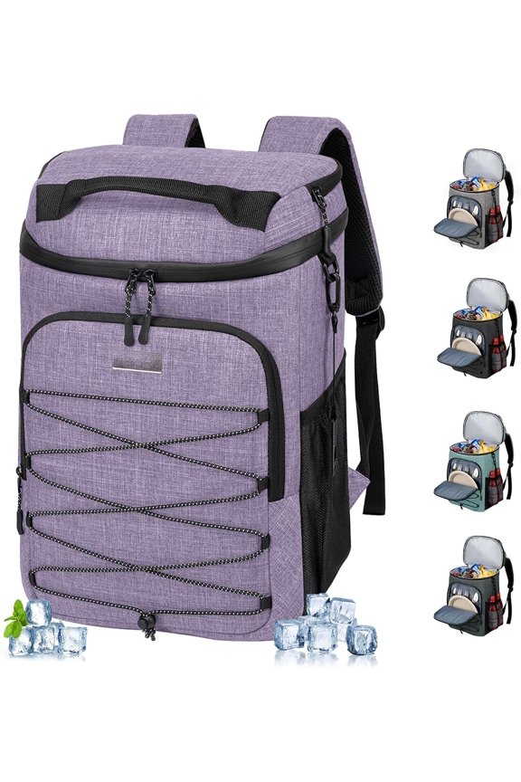 Cooler Backpack Insulated Leak Proof 30 Cans for Men Women, Soft Cooler Bag,Lightweight Ice Chest Lunch Backpack for Beach Camping Picnic Travel Fishing