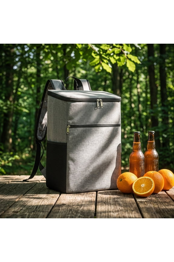 Cooler Backpack, Insulated Leakproof Lunch Bag with Bottle Holders for Picnic Camping and Daily Travel, Large Capacity Thermal Meal Prep Backpack Bag for Office Car Work and Outdoor Hiking