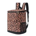 thumbnail image 1 of Cooler Backpack Insulated Waterproof, Ice Chest Backpack Cooler for Men Women Leak Proof Soft Side Camping Beach Hiking Fishing Lunch Picnic Kayaking Cooler Bag-Dark leopard print, 1 of 6