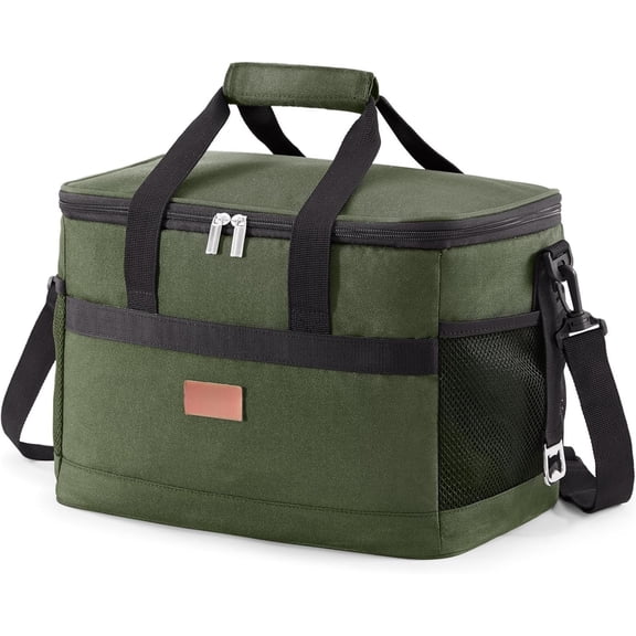 Cooler Bag 30/50/60 Cans Collapsible and Insulated Large Lunch Bag Leakproof Soft Cooler Portable Tote for Camping/BBQ/Family Outdoor Activities