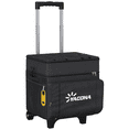 thumbnail image 1 of Yacona Rolling Cooler with Wheels, 50-Can Soft Collapsible Cooler Bag, Leakproof and Insulated, for Beach, Camping, Outdoor, Fishing, Black, 1 of 8