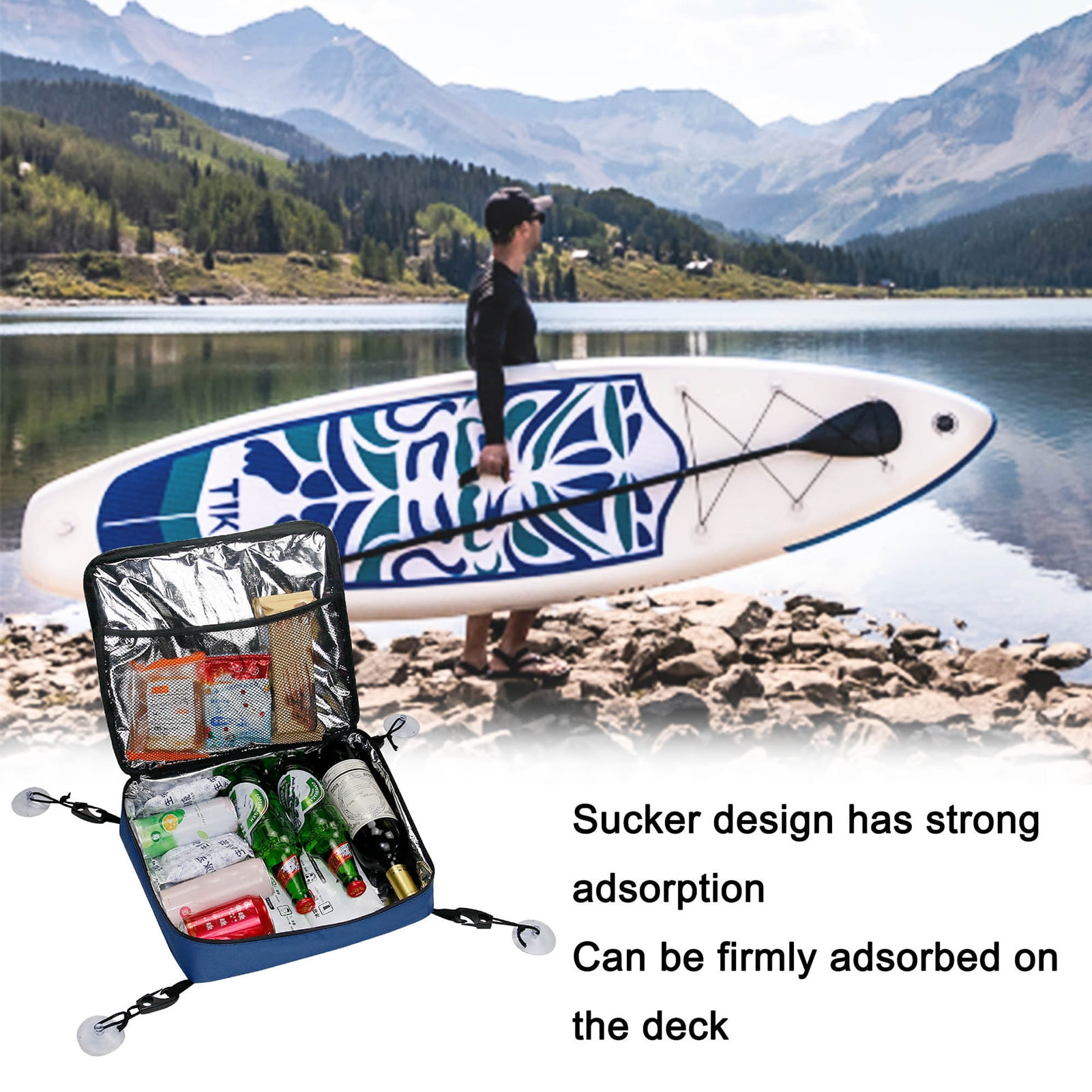 Cooler Bag Mesh Top Strong Adsorption Lightweight Water Ice Bag for Speedboat