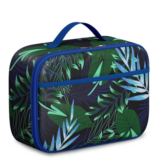 Cooler Bag with Hawaiian Tropical Island Theme Exotic Palm Tree Boho Coastal Paradise Aloha Jungle Lunch Carrier for Daycare Preschool Picnic