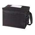 thumbnail image 1 of Cooler Bags with 6 Cans ID Holder, Black - Case of 50, 1 of 1