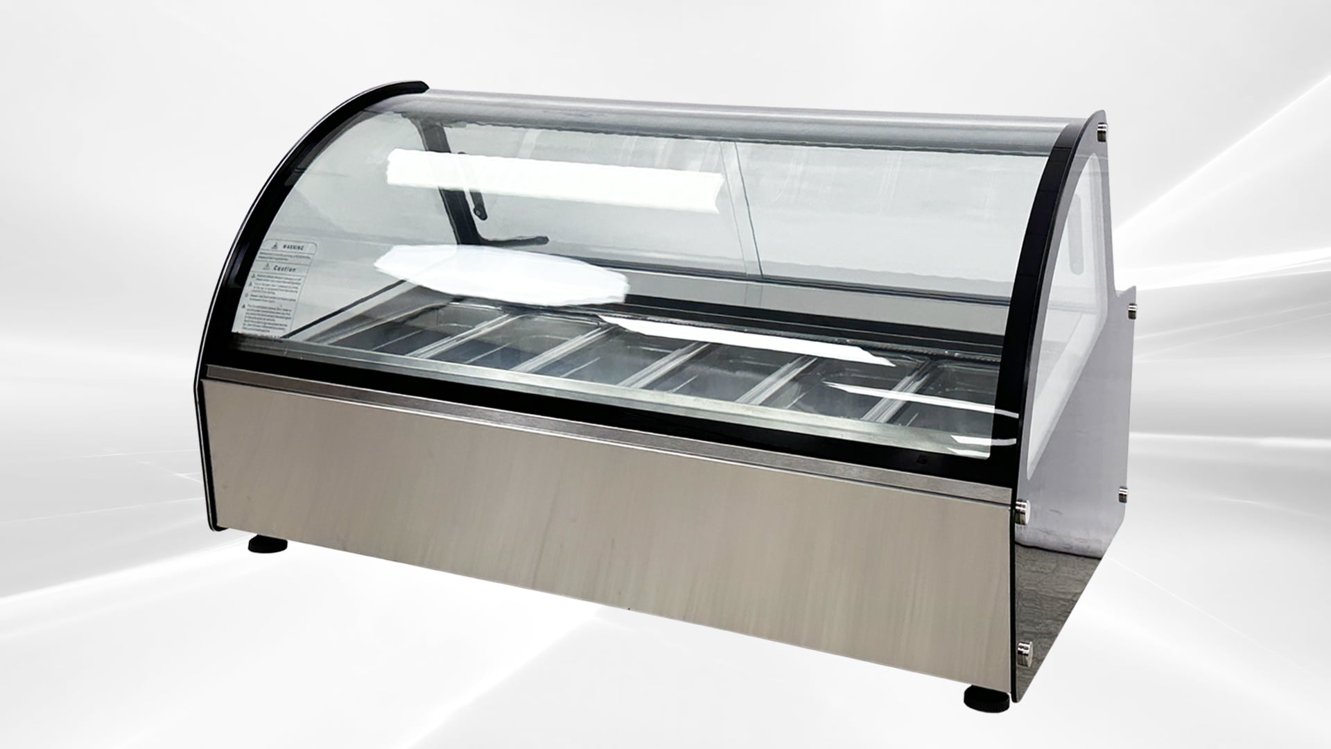 Cooler Depot 46 In. Gelato Case Dipping Freezer Ice Cream Cabinet DW-6R, NSF Certified
