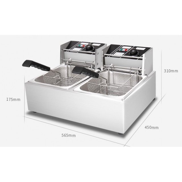 Cooler Depot 5.4 Qt. Electric double Deep Fryer FY82