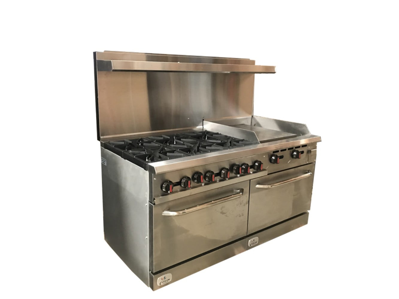 Cooler Depot 60 " 5.9 cu. ft. Commercial NSF 6 Burner 2ft griddle