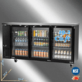 thumbnail image 1 of Cooler Depot NSF 72" Black Glass Door Back Bar Beer Cooler, 19 cu ft, Digital Control, Model CBB72H, 1 of 1