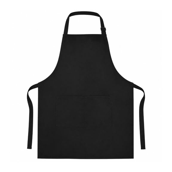 Cooler Depot Unisex Black Apron Bulk Adjustable Bib Apron with 2 Pockets Water & Oil Resistant, Cooking Kitchen Chef Apron for Women & Men