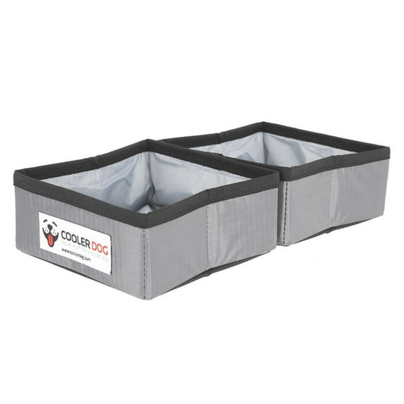Cooler Dog Pocket Double Bowl Small 48 Ounce Water and Food Bowl