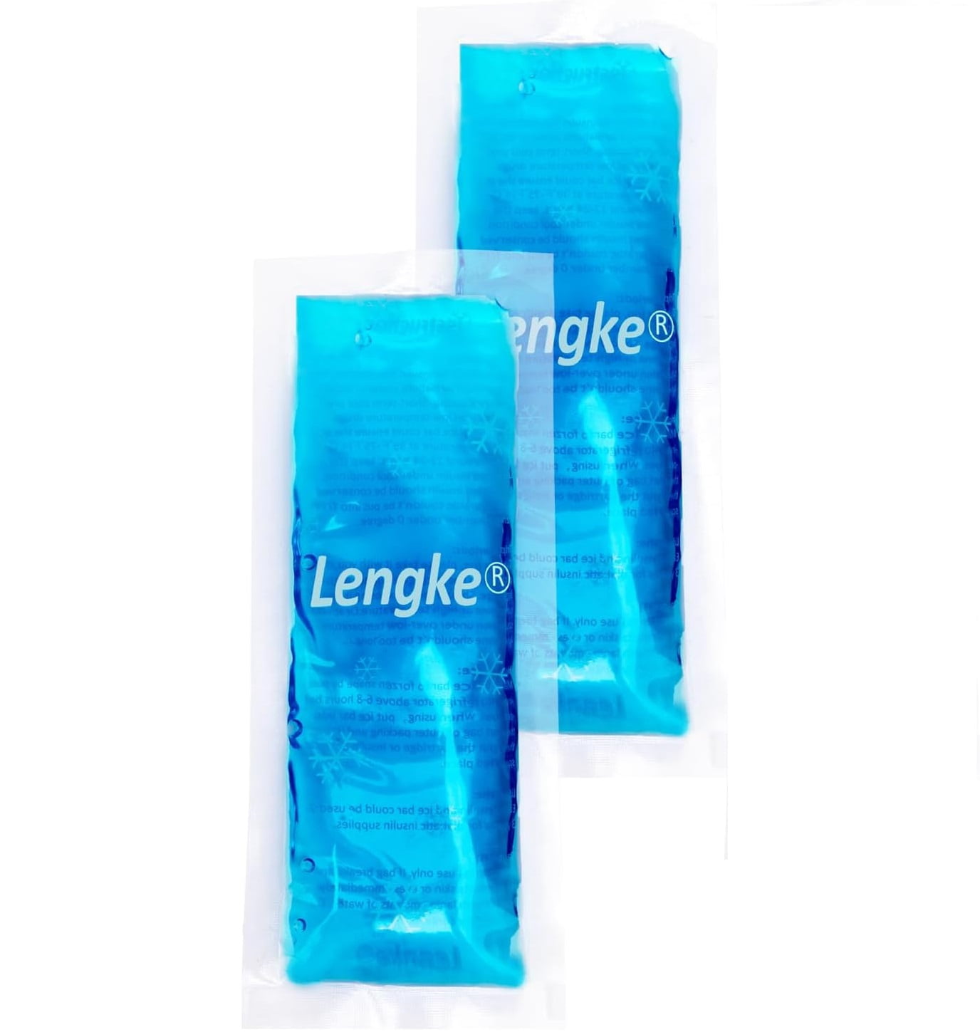 Luxja Reusable Ice Packs For Insulin - 4 Pack, 6.9" X 2.5" Gel Packs For Travel Coolers, Lasts 6-8 Hours
