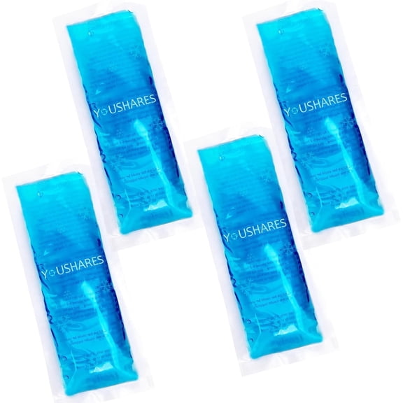 YOUSHARES Ice Packs for Insulin Cooler Travel Case - TSA Approved Medicine Cold Pack for Air Travel, Reusable Mini Freezer Packs Small Diabetic Cooling Flight Ice Bags 4 Packs (4*50g)