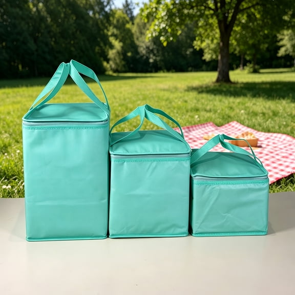 Cooler Insulated Food Delivery Bag Insulated Food Delivery Bag for Hot Cold Food Leak-Proof Thermal Lining Heavy-Duty Zippers Reusable Grocery Cooler Tote Drivers Caterers Campers Picnic