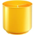 thumbnail image 1 of Cooler Kitchen Extra Large Rotating Utensil Holder Caddy with Sturdy No-Tip Weighted Base, Removable Divider, and Gripped Insert: Yellow | Rust Proof Plastic and Dishwasher Safe, 1 of 8