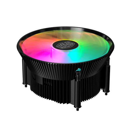 Cooler Master A71C ARGB CPU Air Cooler for AMD Ryzen, Anodized Black Aluminum Fins, Copper Insert Base, MF120 120m, Addressable RGB Lighting