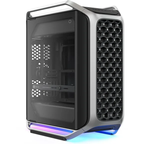 Cooler Master Cosmos Alpha Full Tower ATX PC Case - Flagship Curved Aluminum Frame, Powerful 200mm Dual Intake Fans, Fits 400mm GPUs & 420mm Radiators, ARGB Chassis Underglow, Limited Edition
