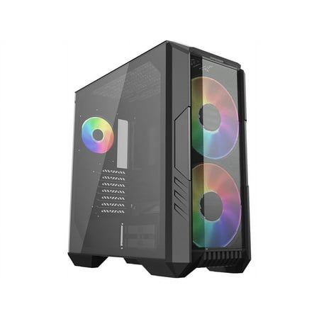 CoolerMaster HAF 500 ARGB High Airflow ATX Mid-Tower Case with Mesh Front Panel, Black