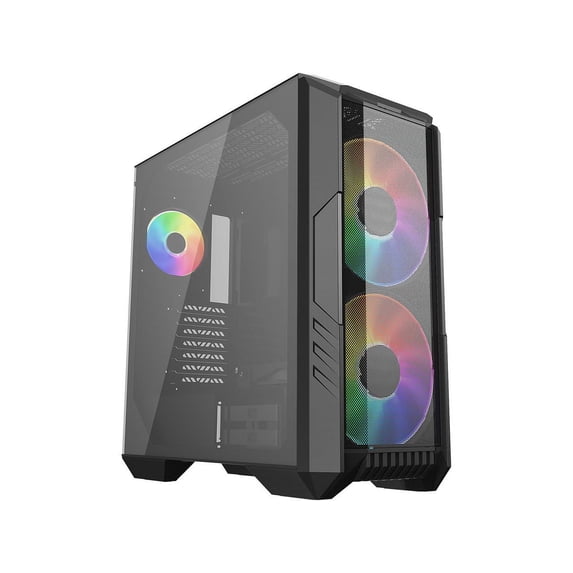 CoolerMaster HAF 500 ARGB High Airflow ATX Mid-Tower Case with Mesh Front Panel, Black