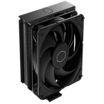 Cooler Master Hyper 212 Black CPU Air Cooler, SickleFlow 120 Edge PWM Fan, Aluminum Top Cover, 4 Copper Heat Pipes, 152mm Tall, AMD Ryzen AM5/AM4, Intel LGA 1851/1700/1200 Brackets