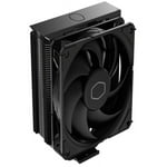 Cooler Master Hyper 212 Black CPU Air Cooler, SickleFlow 120 Edge PWM Fan, Aluminum Top Cover, 4 Copper Heat Pipes, 152mm Tall, AMD Ryzen AM5/AM4, Intel LGA 1851/1700/1200 Brackets