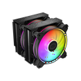 thumbnail image 1 of Cooler Master Hyper 622 Halo Black CPU Air Cooler, MF120 Halo² Fan, Dual Loop ARGB, Aluminum Top Cover, 6 Copper Heat Pipes, 154mm (H) for AMD Ryzen AM5/AM4, Intel LGA1700/1200 (RR-D6BB-20PA-R1), 1 of 15