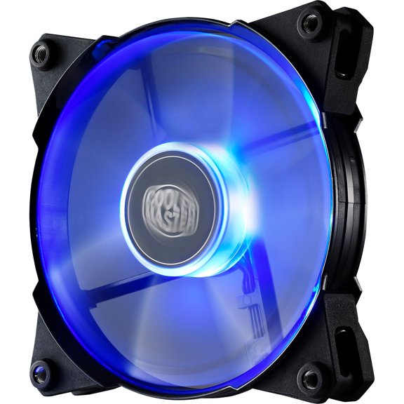 Cooler Master JetFlo 120, POM Bearing 120mm Blue LED High Performance Silent Fan for Computer Cases, CPU Coolers, and Radiators